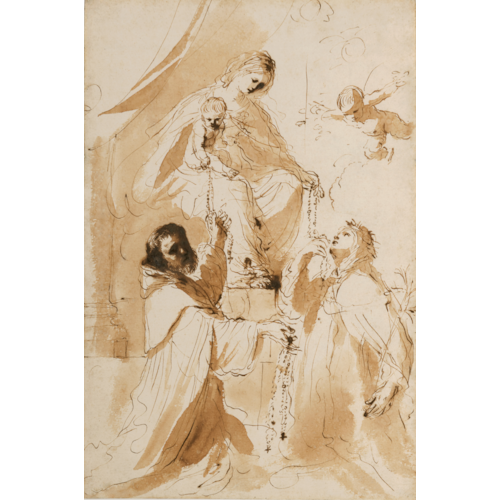 The Virgin of the Rosary with Saints Dominic and Catherine of Siena